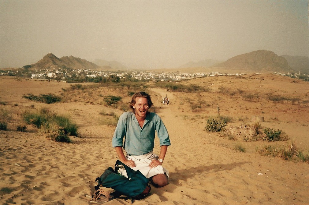 Jim McCarthy in Rajasthan, India, in 1987.
